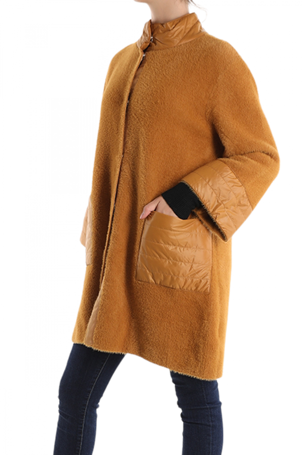 Kunstfell Mantel Hiro