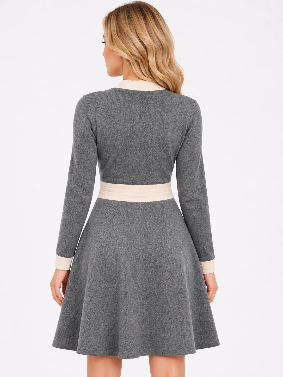 Kleid Emily – Grau – Bild 2 von 3