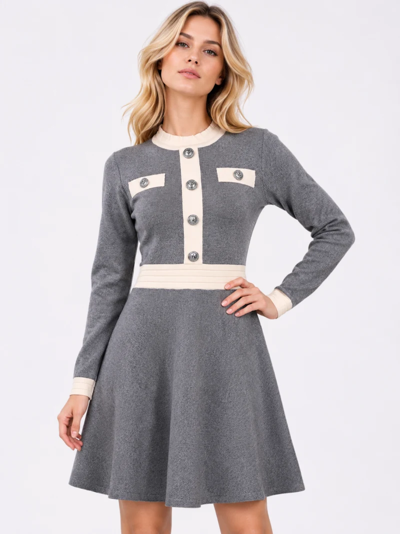 Kleid Emily – Grau